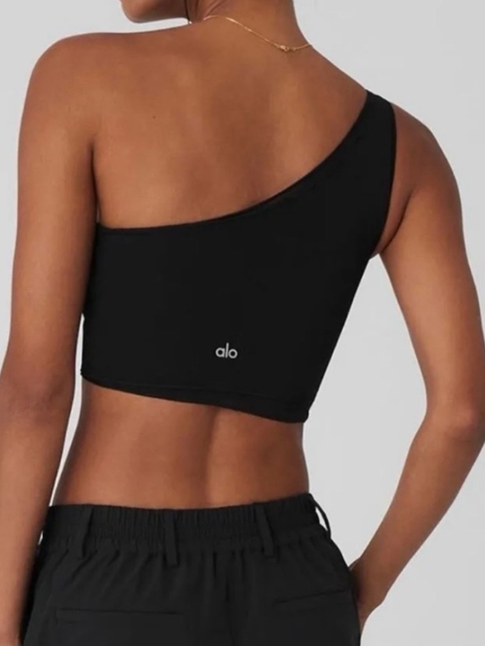 Alo Yoga Mesh Sheer Illusion Tank Black